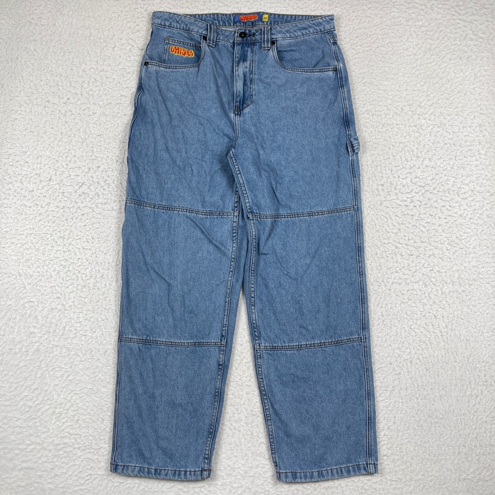 Empyre Carpenter Jeans Mens 32 Blue Double Knee Relaxed Skate Streetwear